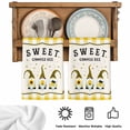 thumbnail image 6 of Summer Gnomes Microfiber Kitchen Towel, Yellow Plaid Sweet Bee Spring Floral Soft Absorbent Dish Towels, Quick Drying Washable Dishcloths for Kitchen Cleaning, Drying Dishes, 18x28 Inches, 6 of 9