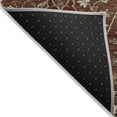 thumbnail image 3 of HomeRoots 603436 10 x 14 ft. Brown, Tan & Red Floral Washable Indoor & Outdoor Rectangle Area Rug, 3 of 5