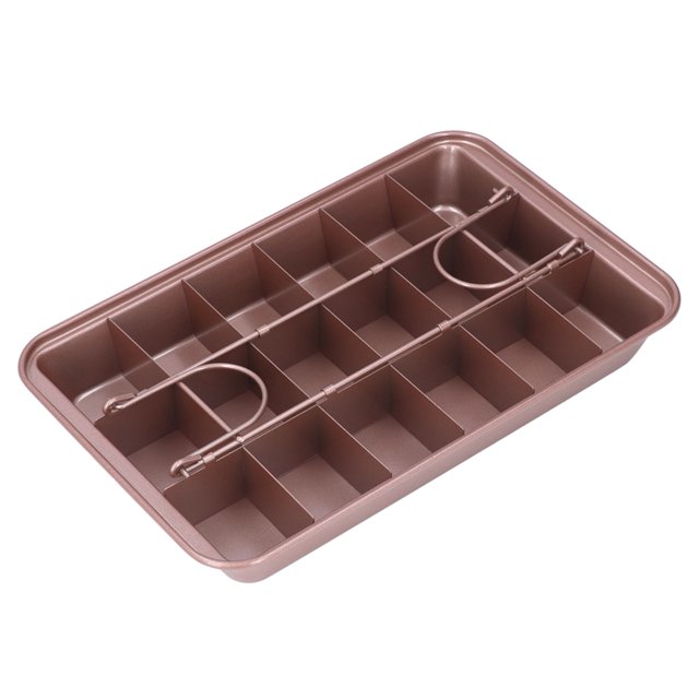 Brownie Baking Tray, Donut High Carbon Steel 18 Grid Thickened for Kitchen