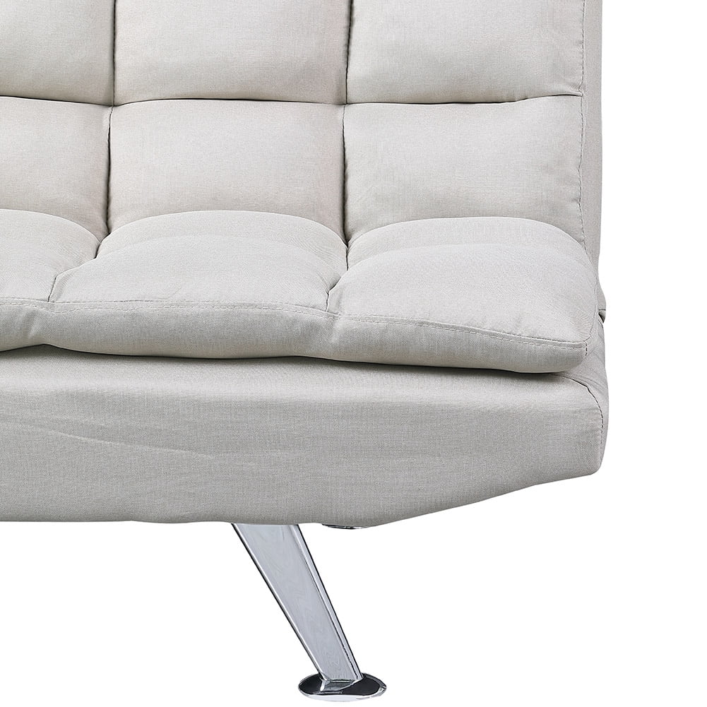 Kepooman Modern Futon Couch Convertible Loveseat Sleeper for Living Room, Twin Size, Beige Kepooman Modern Futon Couch Convertible Loveseat Sleeper for Living Room, Twin Size, Beige