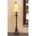 thumbnail image 2 of DecMode Lampe de Table en Polystone Bronze avec Abat-Jour, 31, 2 of 5