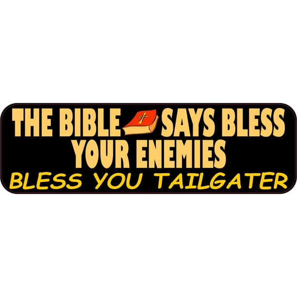 10in x 3in Bless You Tailgater Bible Bumper Sticker Vinyl Religious