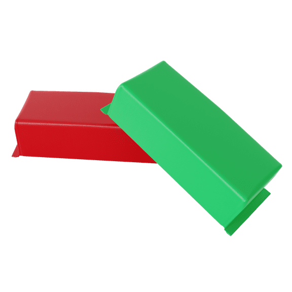 Great Call Athletics | Folkstyle Wrestling Challenge Bricks | Red & Green Collegiate