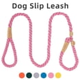 thumbnail image 2 of CHUANK Dog Leash Slip Rope Lead Leash Strong Heavy Duty Braided Rope No Pull Training Lead Leashes for Medium Large Dogs, 2 of 3