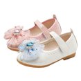thumbnail image 4 of HCNTES Little Girls Mary Jane Princess Ballet Shoes Slip On Ballet Toddler Flats for Party, Wedding, Christmas,Blue 14, 4 of 9