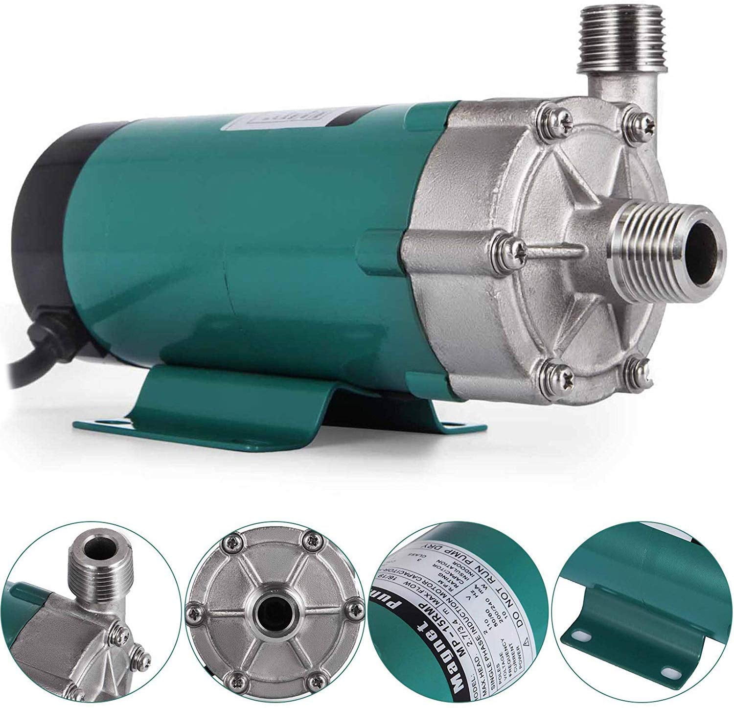 VEVOR 110V MP15RP Beer Brewing Pump Head With 0.5" Mpt Home