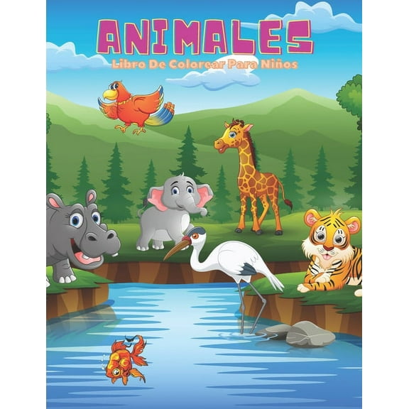 ANIMALES - Libro De Colorear Para Niños (Paperback)