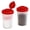 Red, variant on ACDANC 2Pcs Salt and Pepper Shakers,Perforated Plastic Seasoning Containers,Even Hole Spice Containers Dispenser for Kitchen Cooking,RV,Camping,BBQ