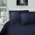 thumbnail image 2 of Superior Egyptian Cotton Duvet Cover Set, King/ Cal King, Navy Blue, 2 of 6