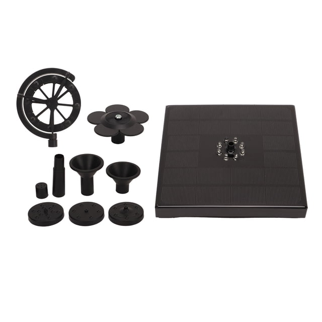 Bomba De Fuente Solar, Fuente Solar Para De Pájaros, 4 W, IP68, Interruptor Magnético Impermeable, Luz LED De Color Con Molino De Viento Para Jardín
