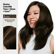 Revlon ColorSilk Tone + Gloss + Care Demi-Permanent Hair Color, 3 Brown Black, 4.5 fl oz