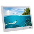 thumbnail image 4 of Digital Photo Frame 12in Photo Frame Movie Photo Frame 12'' Portable HD Digital Photo Frame Clock Movie Player Album With Remote ControllerWhitE US AC110-240V, 4 of 8