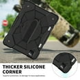 thumbnail image 5 of Shokproof Case for iPad Pro 11 3rd Gen 2021, iPad Pro 11" 2020/2018 Case with Pencil Holder, Allytech Hybrid Drop Proof 360 Rotating Kickstand Handle Carrying Shoulder Strap, Black, 5 of 5