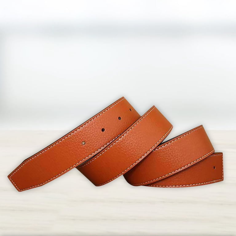 harmtty Leather Belt Men Vintage Cool Faux Leather Buckle  display picture 2