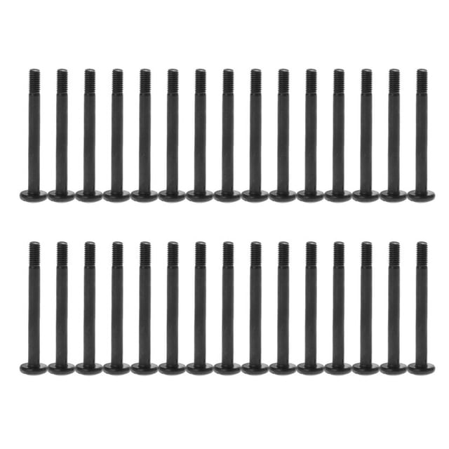 30 Pieces Case Fan Screws Fan Mounting Screw Radiator Screw Flat Head Tapping Screw Set Water Cooling Radiator Durable K1KF 30mm Iron