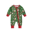 thumbnail image 1 of ZAXARRA Combinaison Bébé Garçon Fille Manches Longues Col Rond Imprimé Père Noël Noël Automne Hiver, 1 of 7