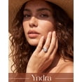thumbnail image 2 of Yndra Heart Shaped Engagement Ring Set for Women,5A CZ Halo Wedding Ring Set,925 Sterling Silver Plated Stackable Promise Rings,Dainty Wedding Jewelry Gift for Her Size 7, 2 of 10