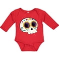 thumbnail image 3 of Inktastic Cute Sugar Skull for Day of the Dead Boys or Girls Long Sleeve Baby Bodysuit, 3 of 5