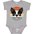 thumbnail image 3 of Inktastic Boston Terrier Dog Retro Sunset Boys or Girls Baby Bodysuit, 3 of 5