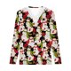 thumbnail image 4 of Pntutb Casual Mujer Cuello en V Verano Sexy Estampado Regular Mujer Manga larga top Pntutb Pntutb-2865, 4 of 5
