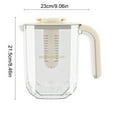 thumbnail image 3 of Xecvkr 1.8L Refrigerator Water Dispenser with Faucet and Filter, Large Capacity Pitcher for Fruit Infused Drinks Lemonade, Black Green Beige, 3 of 7