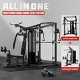 thumbnail image 6 of Jelens Smith Machine Power Cage, Multi-Function Home Gym System with 150LB Weight Stack,LAT Station for Full Body Strength Training, 6 of 8