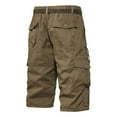 thumbnail image 4 of Tungbrin Men's Below Knee Cargo Shorts Big and Talls Summer Cotton Multi Pockets Work Shorts Outdoors Hiking Shorts, 4 of 5
