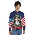 thumbnail image 4 of Happy Father's Day Honoring Veterans Shetland Sheepdog in Army Uniform All Over Print 3D Baseball Jacket Sheltie Dog Lover Gifts Bomber Jacket Softball - 13007, 4 of 6
