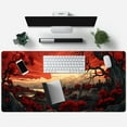 thumbnail image 4 of Red and Black Mouse Pad Japanese Mouse Pad XL Black Anime Big Mouse Pads for Desk Large Gaming Large Mouse Pad for Men Desk Pad with Stitched Edges Non-Slip Large Computer Mat, 31.5x15.7 in., 4 of 6