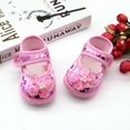 thumbnail image 4 of Baby Girl Shallow Floral Printed Cotton Canvas Shoes Slip On Newborn Crib Soft Sole Casual Sneaker First Walkers Toddler Shoes, 4 of 5