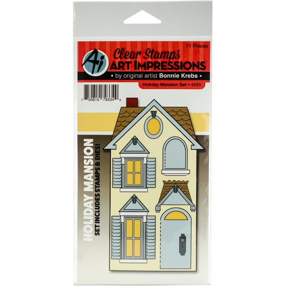 Art Impressions Stamp & Die Set Holiday Mansion