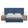 thumbnail image 6 of Boyd Sleep Customizable Upholstered Wall Decor Panels, Blue Linen, Set of 4, 6 of 12