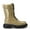 GREEN, variant on Women's Platform Chunky Lug Sole Lace Up Leather Boots, Mid Calf Boots Outlet