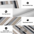 thumbnail image 6 of Black Grey Brown Striped Outdoor Rug for Patio/Deck/Porch, Non-Slip Large Area Rug 3 x 5 Ft, Modern Stripes Art Farmhouse Indoor Outdoor Rugs Washable Area Rugs, Reversible Camping Rug Carpet Runner, 6 of 8