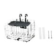 thumbnail image 1 of Almencla Bike Basket Front Decor Lightweight Simple Sundries Container Cycling Basket Black with Lid, 1 of 8