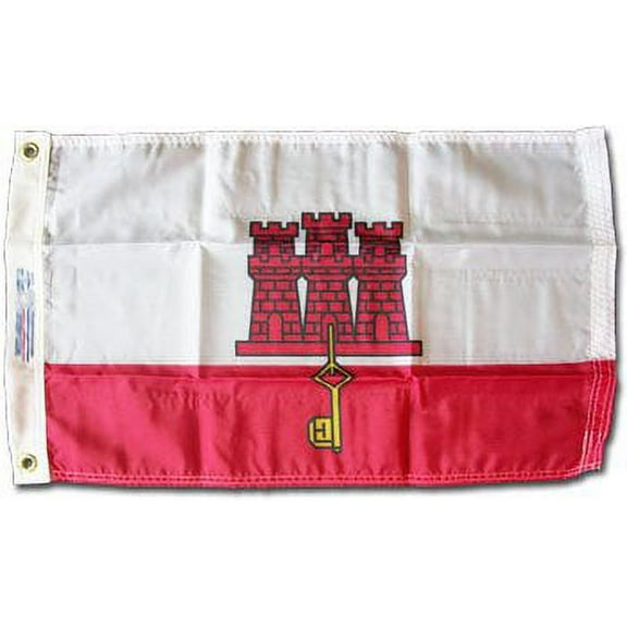 Gibraltar - 12"X18" Nylon Flag
