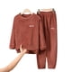 thumbnail image 3 of Conjunto cálido de pijama de polar coral para niños, niñas, bebés, tallas medianas y grandes, ropa de franela para el hogar para padres e hijos, 3 of 6