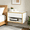 White, variant on Catrimown Black & Gold Floating Nightstand, Wall Mounted Bedside Table with Drawer & Open Shelf for Bedroom
