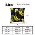 thumbnail image 5 of Banana Luxurious Velvet Throw Pillow Inserts with Unique Patterns - Set of 2 (16x16, 18x18, 20x20 Inches) for Bed, Chair Pillow Covers for Any Occasion, 5 of 6