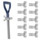 thumbnail image 3 of Abrazaderas de resorte, pinzas para herramientas de montaje en la pared de metal para rastrillos, palas, escobas Afortunado Sencillez, 3 of 5