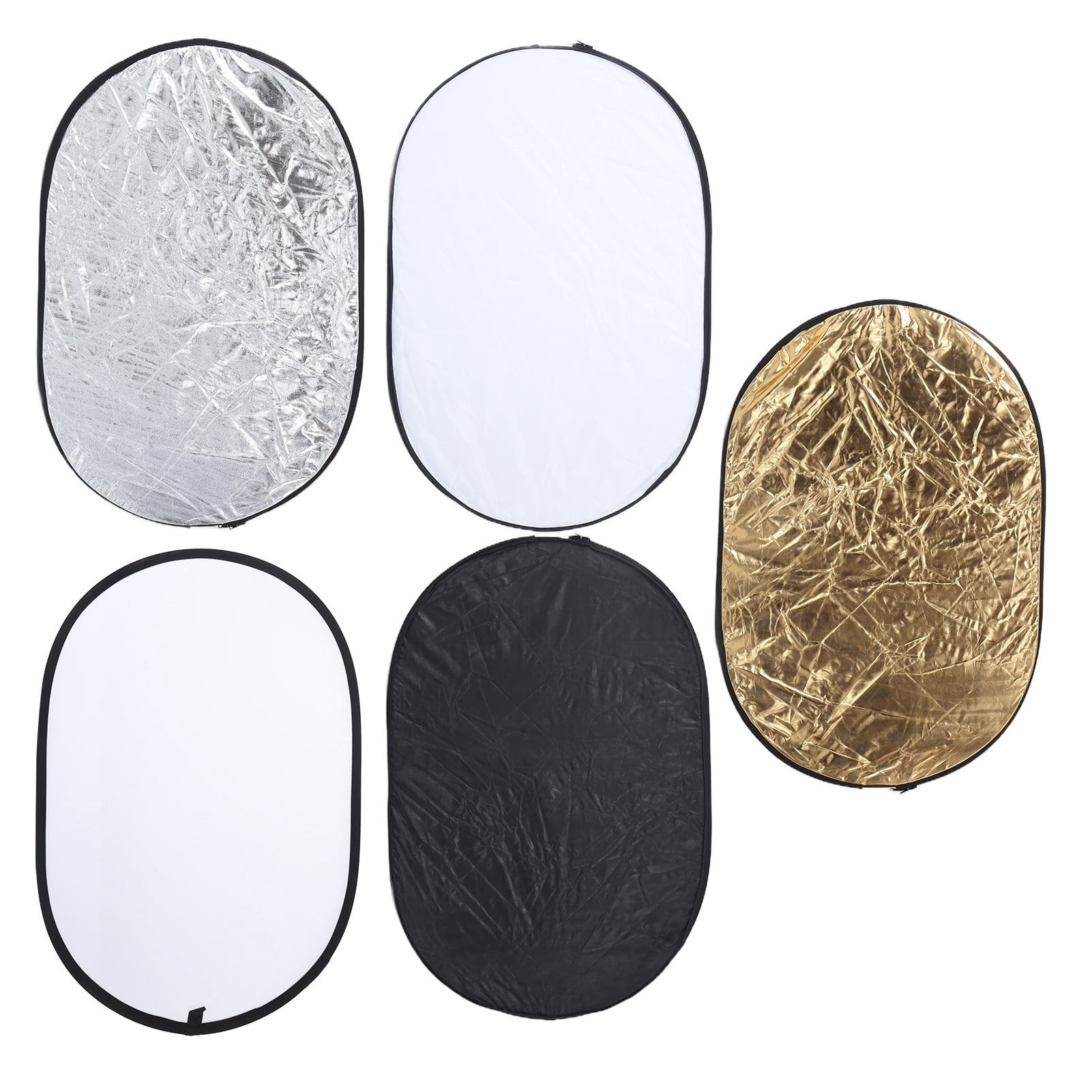 Réflecteur Godox 5 En 1 - 110cm - Or, Argent, Noir, Blanc, Translucide - Sac Inclus