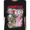thumbnail image 4 of Courage the Cowardly Dog Men's & Big Men's Bootleg Graphic Tee Shirt, Sizes S-3XL, 4 of 5