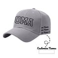thumbnail image 2 of Gsakboxl Baseball Cap DIY Custom Name Text Printed Baseball Cap, Personalized Birthday Mother's Day Gift Hat for Ladies, 2 of 7