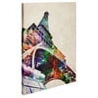 Trademark Art 'Eiffel Tower' Canvas Art by Michael Tompsett