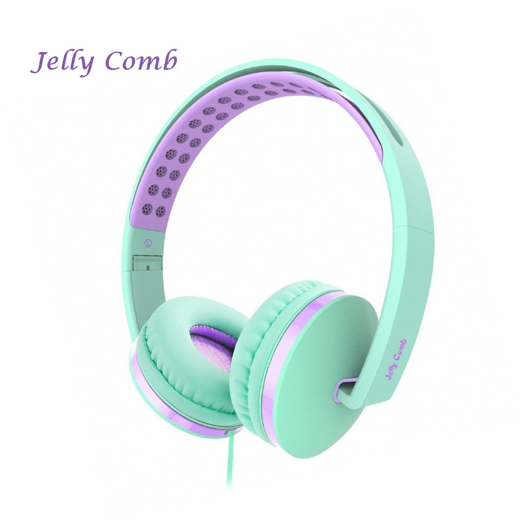 Kids Headset with Mic,Headphone TangleFree Wired Cord OnEar Headset