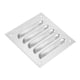 thumbnail image 3 of Cubierta de Ventilación Uxcell 5 x 5" Pantalla de Aleación de Aluminio Rejilla de Ventilación HVAC para Cocina Baño Pared Techo, 3 of 7