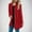 Red, variant on Crunowin Women Cardigan, Solid Color Loose Fit Long Sleeve Fashion Outwear Coat Army Green L