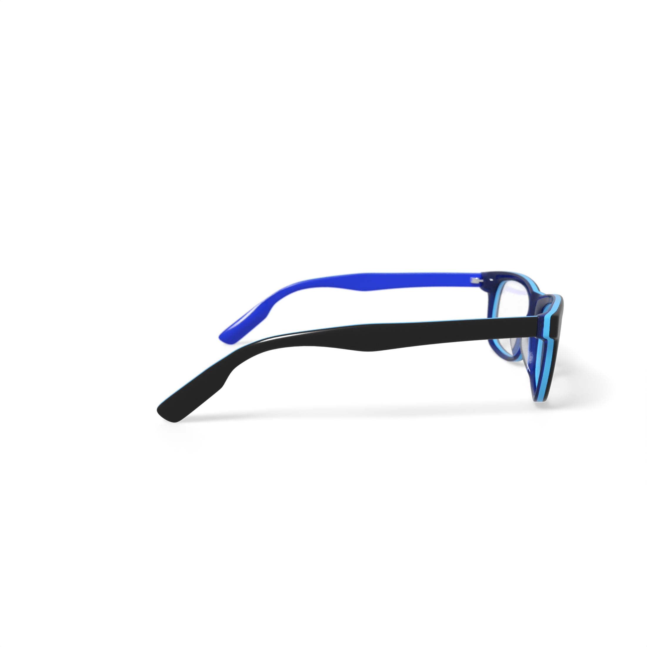 M America Youth MU305 Square Prescription Eyeglasses with Case, Dark/Light Blue