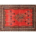 thumbnail image 1 of Ahgly Company Machine Washable Indoor Rectangle Traditional Sienna Brown Area Rugs, 2' x 5', 1 of 7