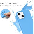 thumbnail image 4 of iPhone 14 Case, Liquid Silicone Soft Gel Rubber iPhone 14 Phone Case Slim Thin Phone Case with Microfiber Lining Shockproof Protective Phone Cases Cover for 6.1 inch iPhone 14, Sea Blue, 4 of 14